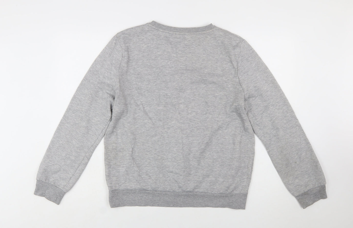 Disney Womens Grey Mickey Mouse Sequin Sweatshirt Size M