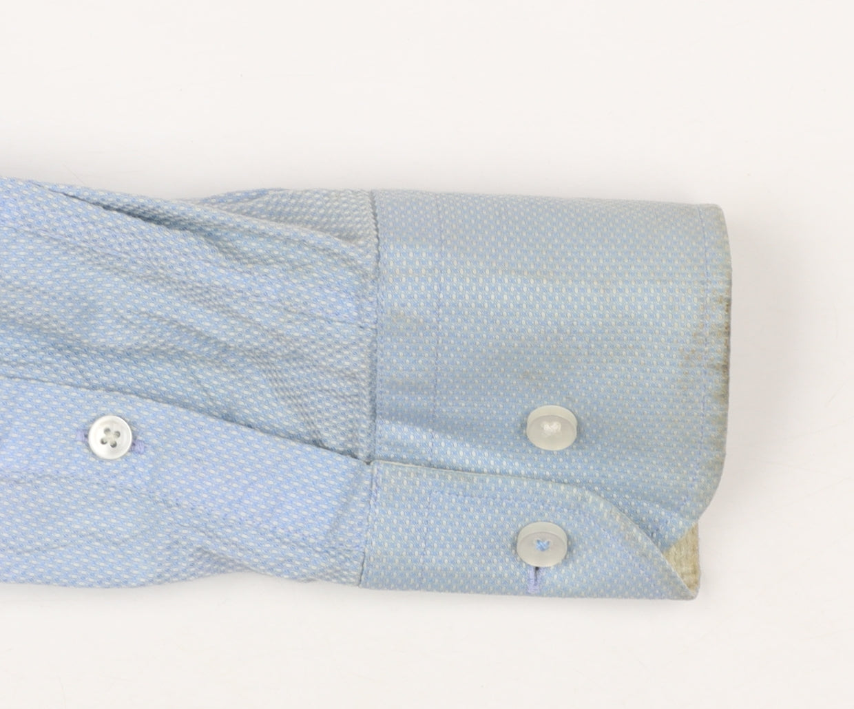Hugo Boss Men’s Blue Slim Fit Cotton Long Sleeve Button-Up Shirt Size 15.7