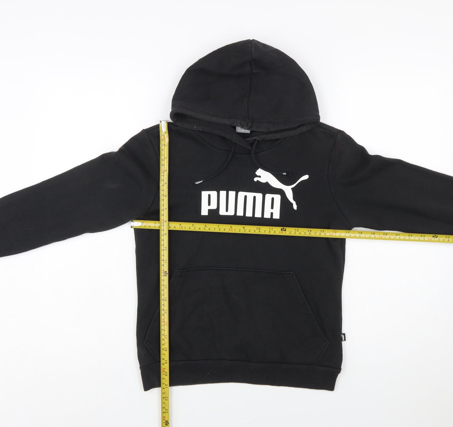 Puma Women's Black Hoodie XS Pullover Hooded Sweatshirt