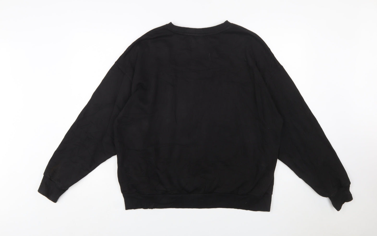 Puma Women's Black XXL Crew Neck Pullover Sweatshirt Logo Cotton