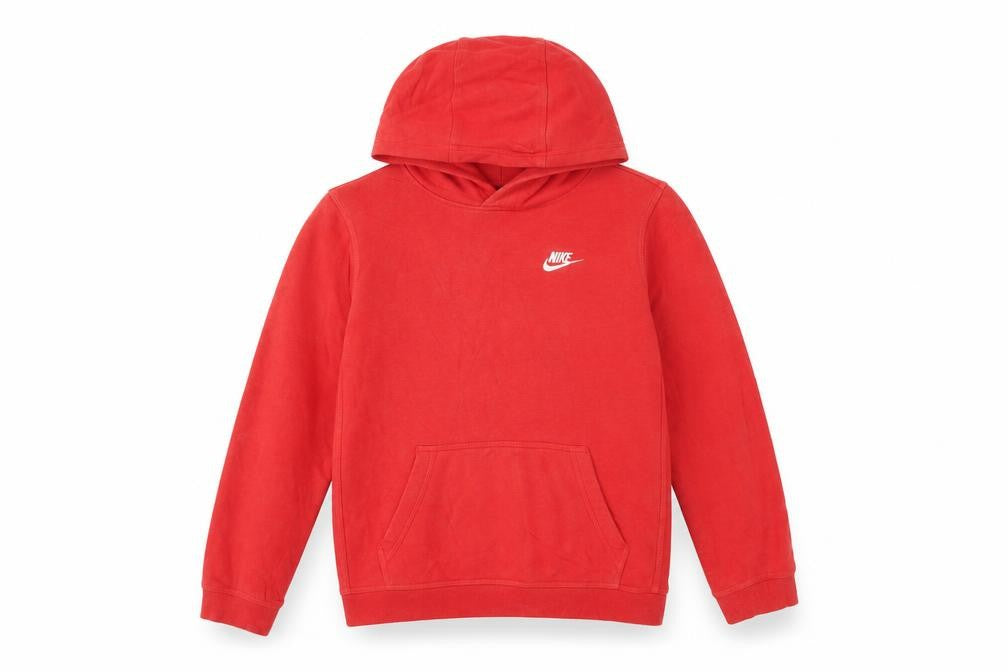 Nike Boys Red Pullover Hoodie XL 158-170cm Cotton Blend