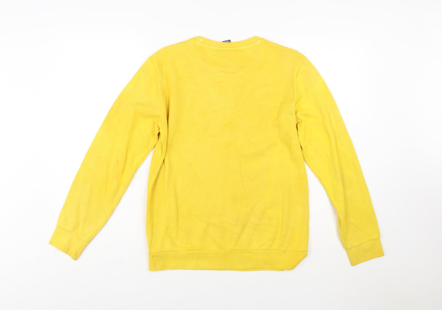 Champion Boys Yellow Logo Pullover Sweatshirt 13-14 Years X-Large