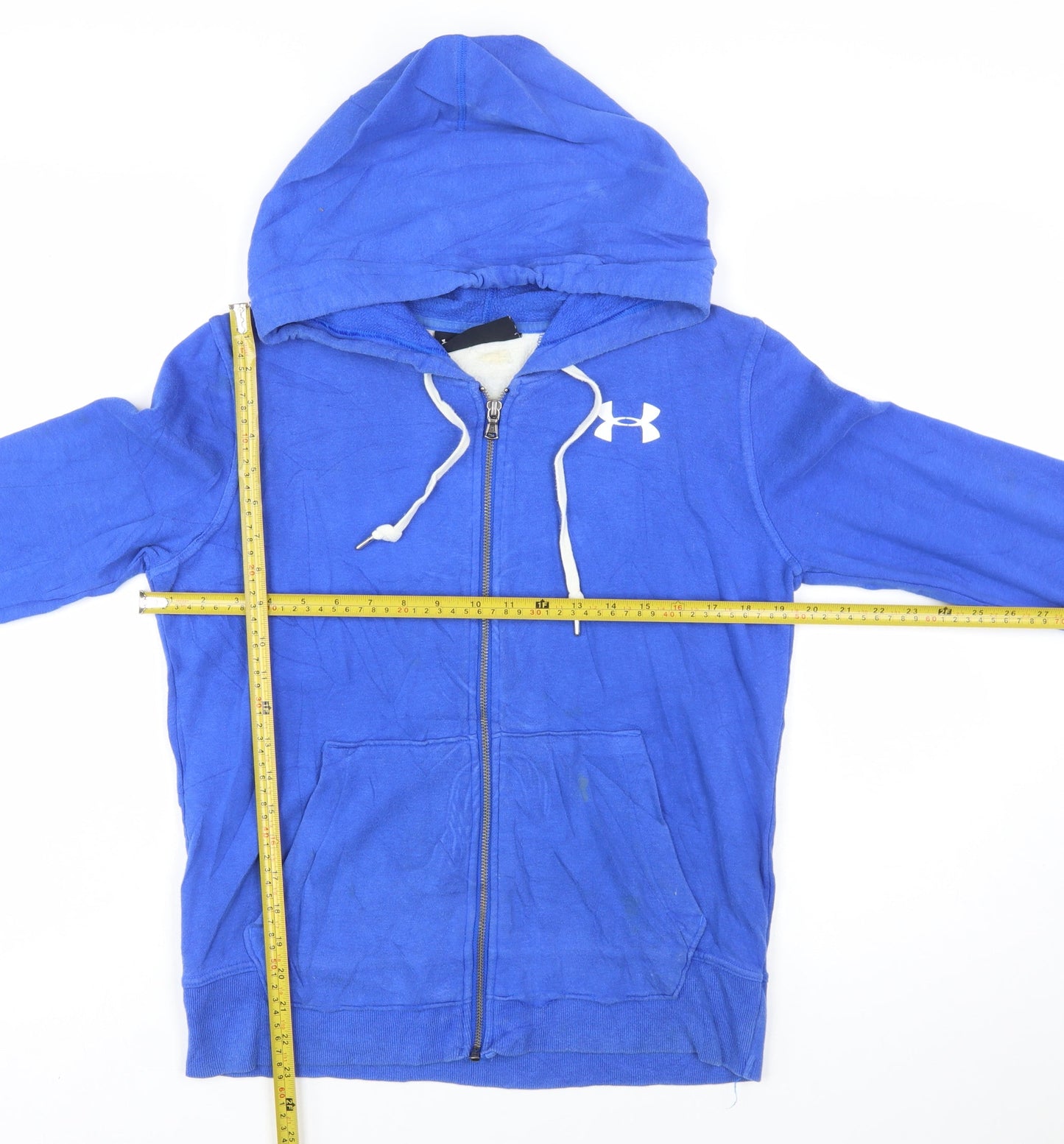 Under Armour Mens Blue XS Full Zip Hoodie Long Sleeve Sportswear