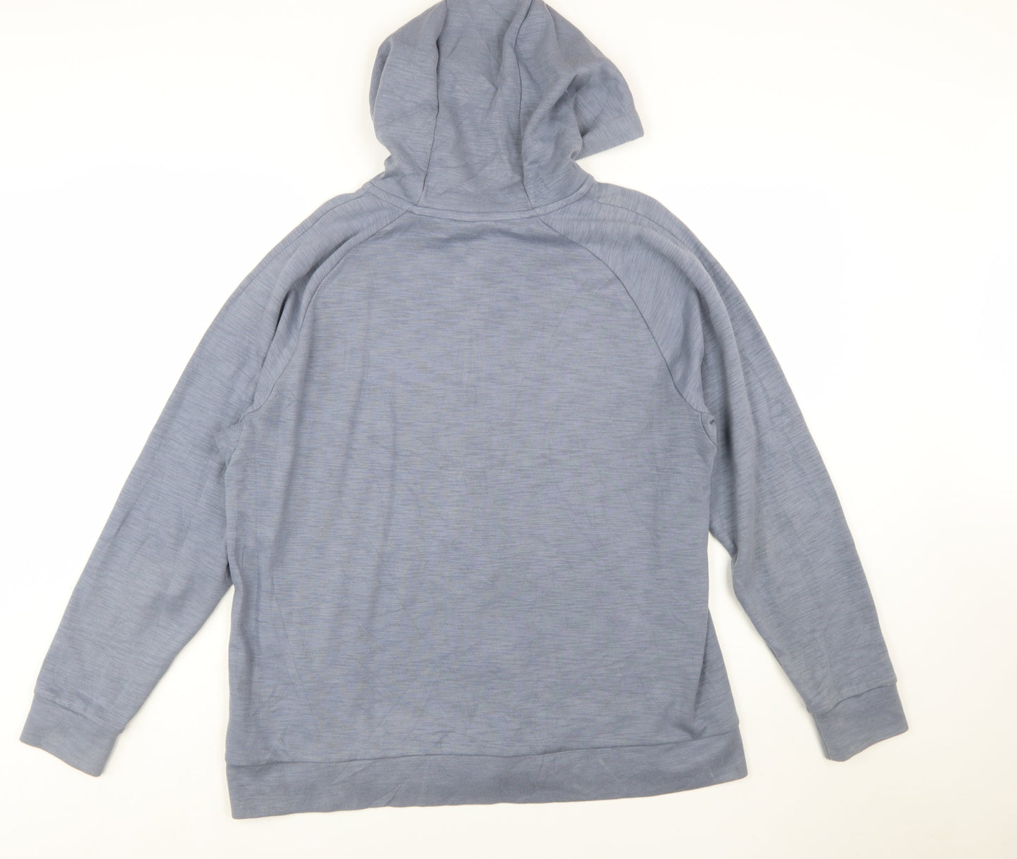 Nike Men's Blue Full Zip Hoodie Size L Lightweight Cotton Blend
