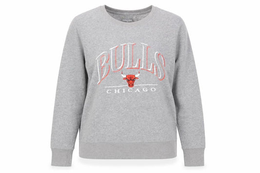 Tek Gear Womens Grey Chicago Bulls Sweatshirt Size L Classic Fit
