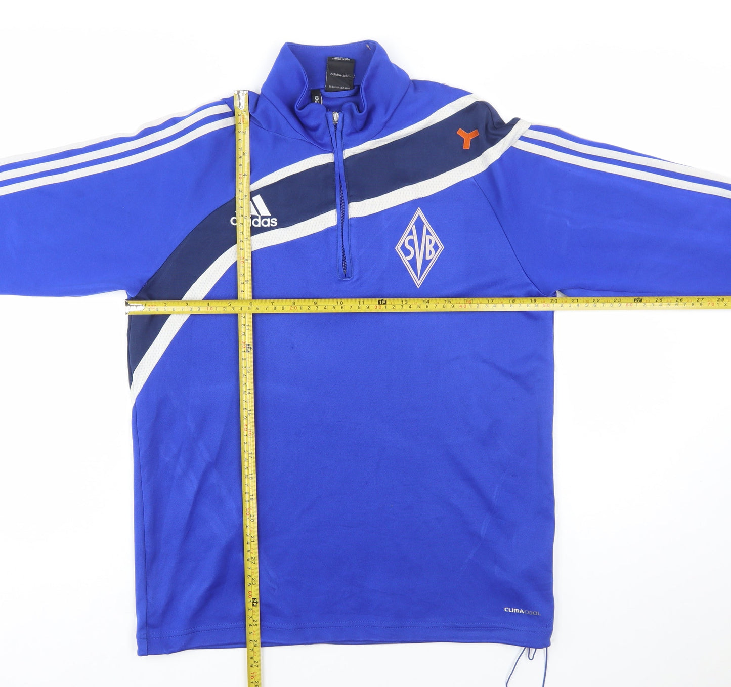 Adidas Men’s Blue 1/4 Zip ClimaCool Sports Sweatshirt M Regular Fit