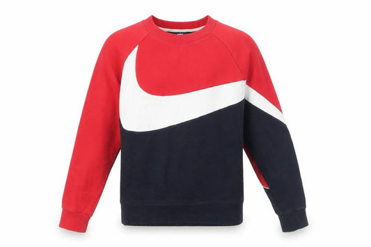 Nike Men's Red Colour Block Crew Neck Sweatshirt Size S