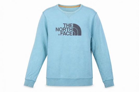 The North Face Men’s Blue Cotton Crew Neck Pullover Sweatshirt S