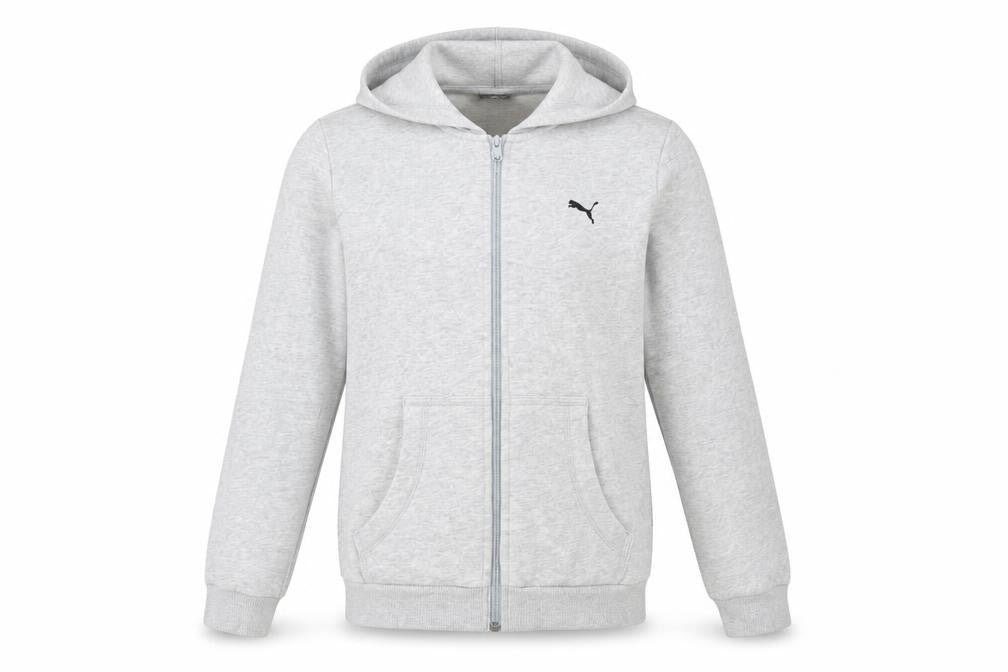 Puma Boys Grey Full Zip Hoodie Size 14-15 Years Cotton Blend