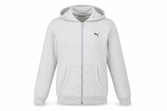 Puma Boys Grey Full Zip Hoodie Size 14-15 Years Cotton Blend