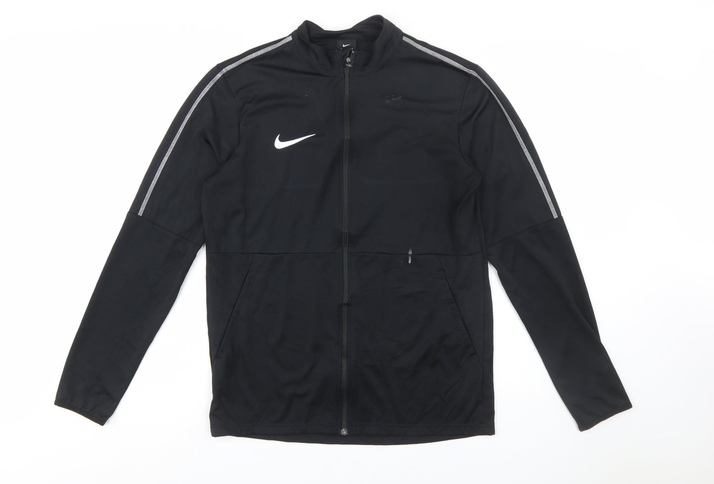 Nike Men's Black Full Zip Dri-Fit Sports Sweatshirt M