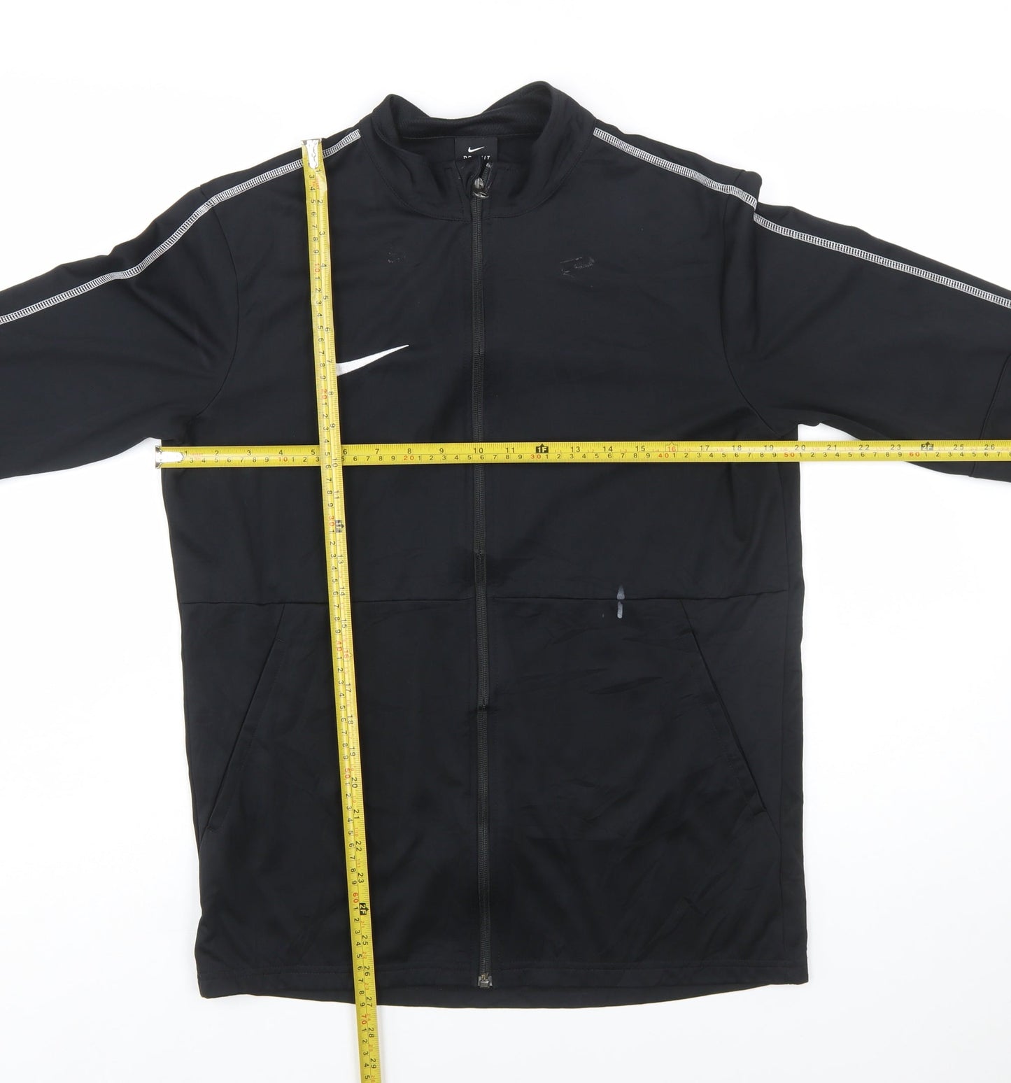 Nike Men's Black Full Zip Dri-Fit Sports Sweatshirt M
