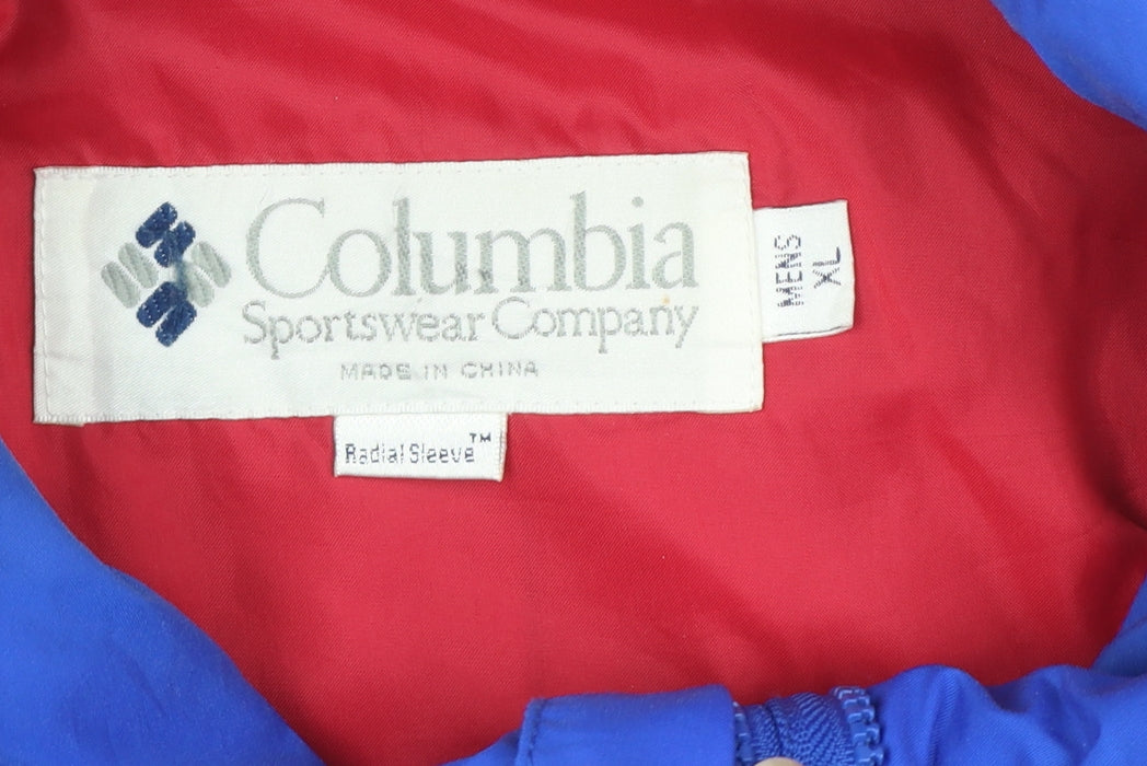Columbia Mens Blue XL Windbreaker Nylon Jacket Outdoor Hiking