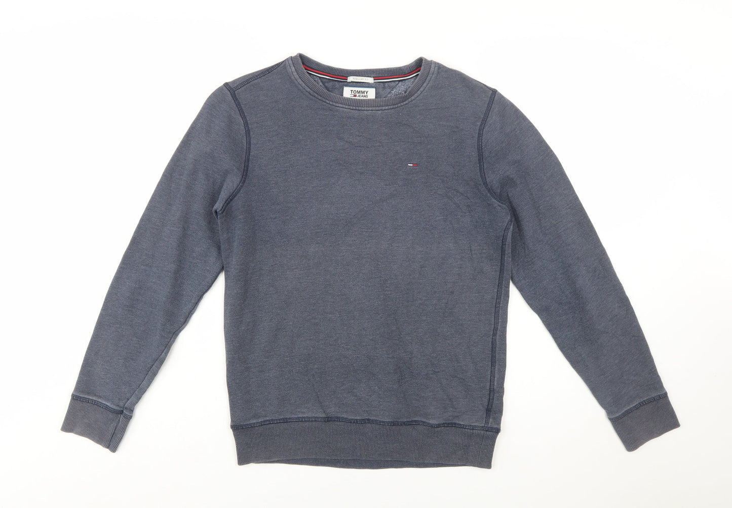 Tommy Hilfiger Men's Blue XS Regular Fit Crew Neck Sweatshirt