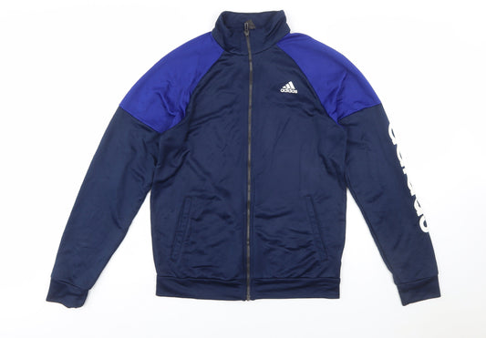 Adidas Men's Blue Full Zip Sports Sweatshirt Size S
