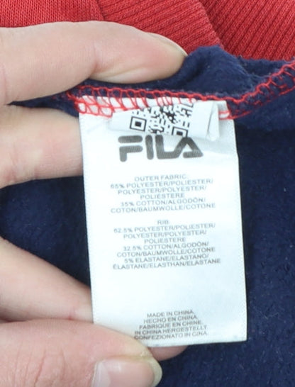 Additional view of Fila boys’ multicoloured 13-15 years pullover sweatshirt logo crew neck