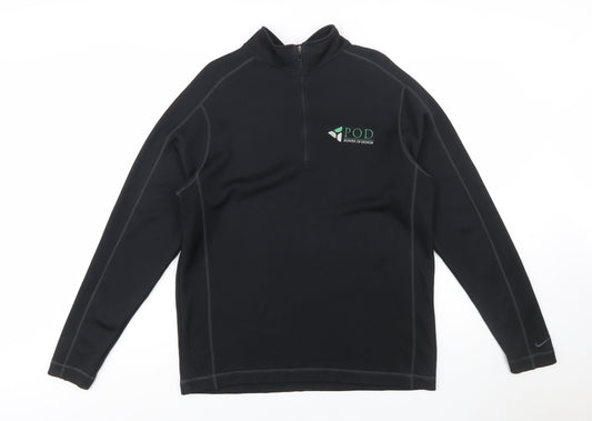 Nike Golf Men's Black L Dri-Fit Quarter Zip Sweatshirt