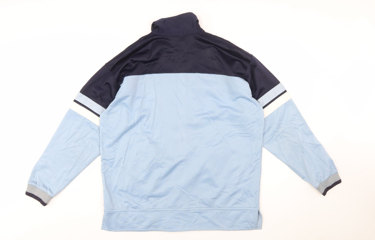 Champion Men's Blue Full Zip Retro Sports Sweatshirt Size S