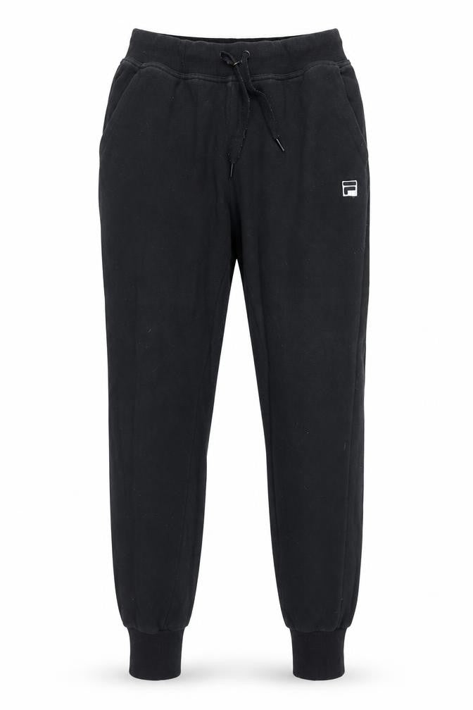 Fila Men's Black Jogger Trousers M Regular Fit Fleece Casual