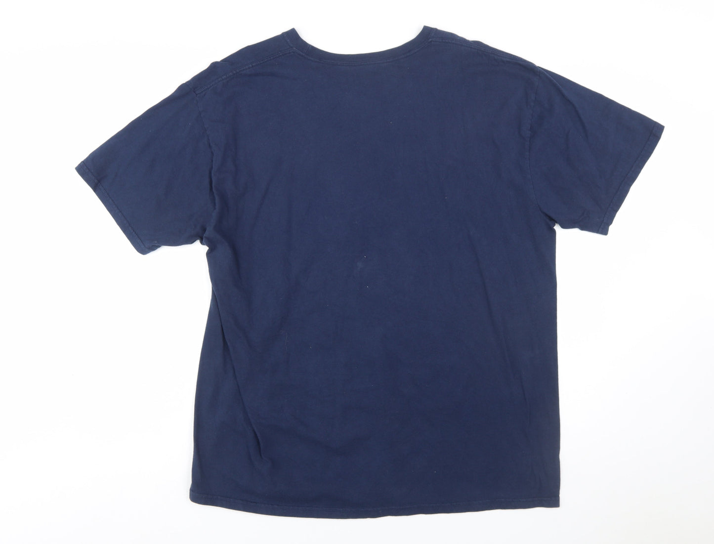 Starter Men's Navy Blue Training-Fit Active Cotton T-Shirt XL