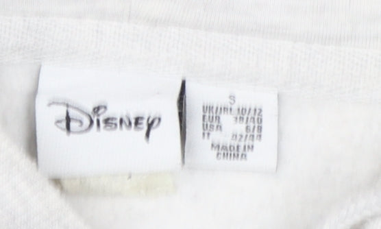 Disney Women’s Grey Mickey Mouse Hoodie Size S Pullover Sweatshirt