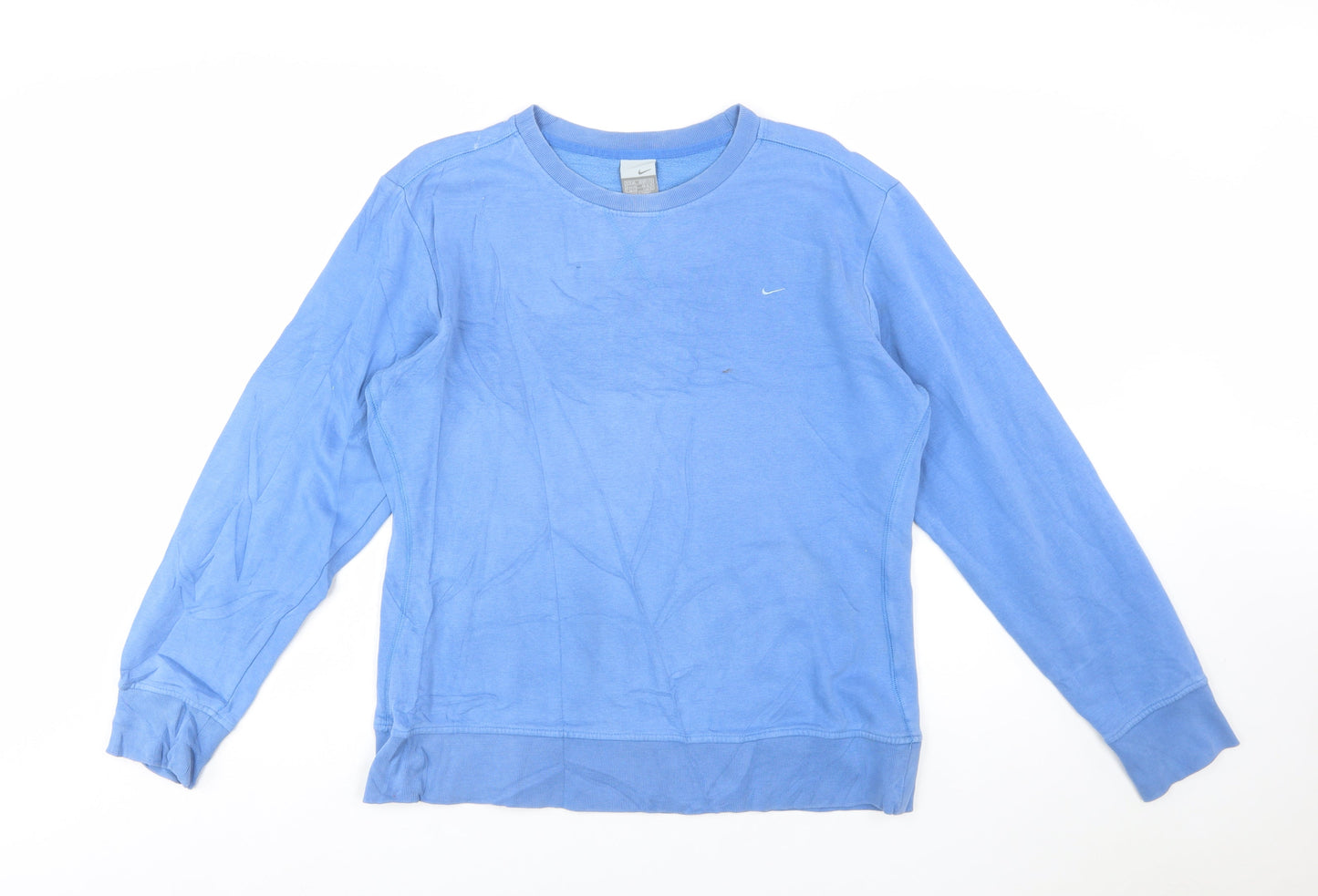 Nike Women Blue XL Crew Neck Long Sleeve Pullover Sweatshirt