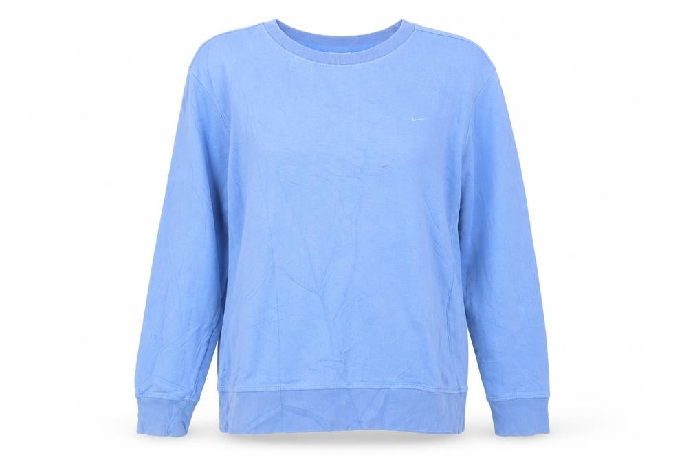 Nike Women Blue XL Crew Neck Long Sleeve Pullover Sweatshirt
