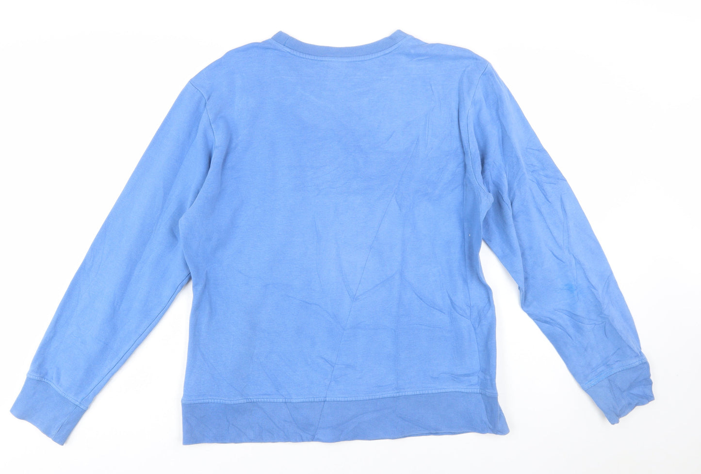 Nike Women Blue XL Crew Neck Long Sleeve Pullover Sweatshirt