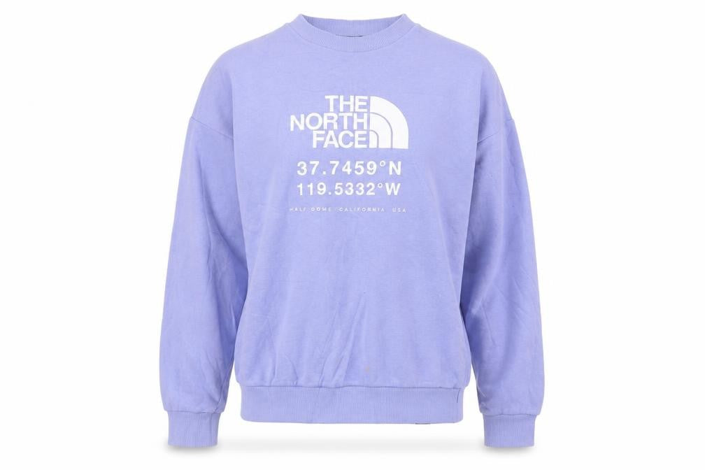 The North Face Womens Purple Crew Neck Pullover Sweatshirt S