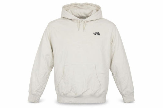 The North Face Men's Beige Pullover Hoodie XL Unisex Cotton Fleece