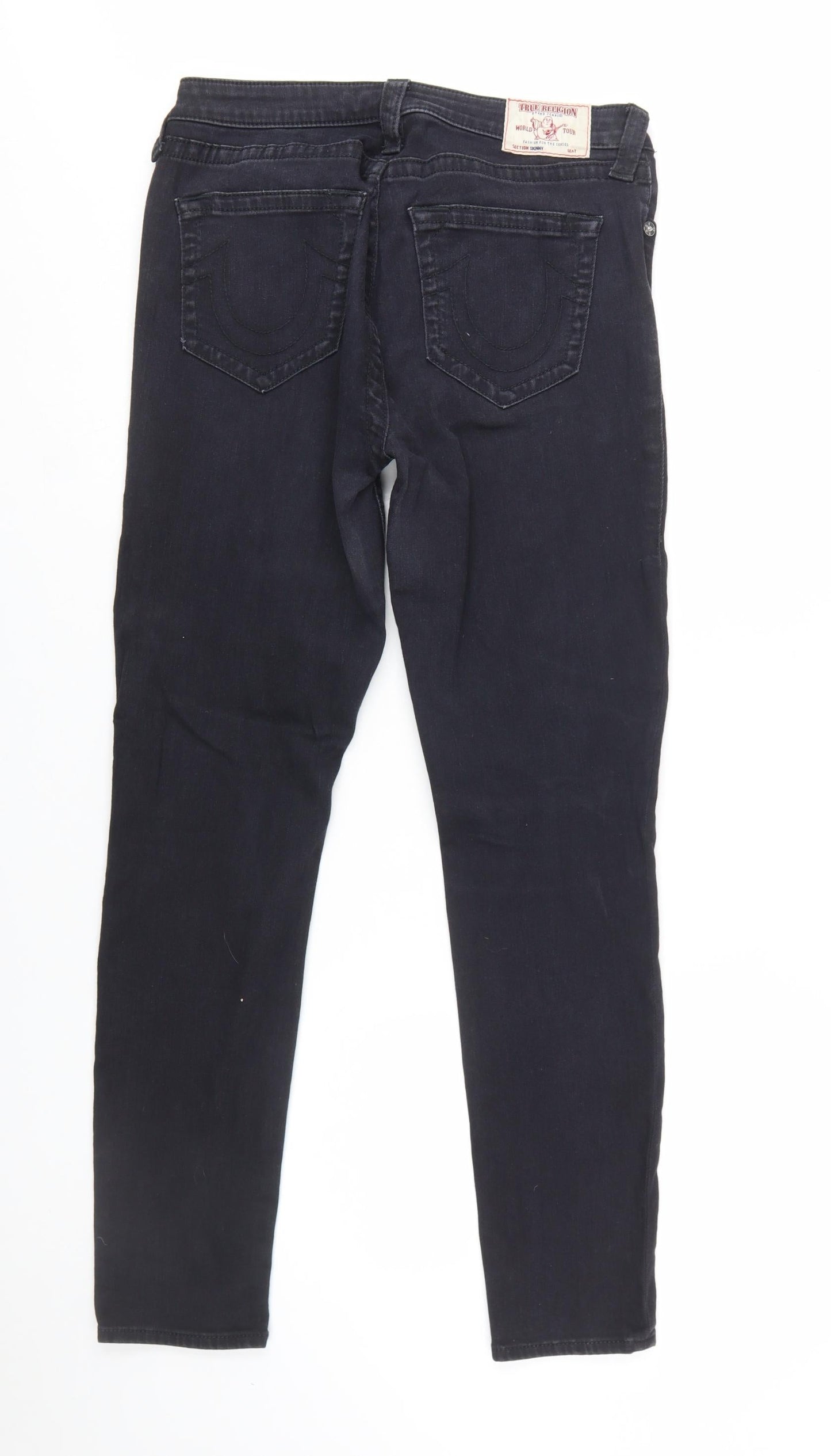 True Religion Men's Black Slim Fit Denim Jeans Size 32