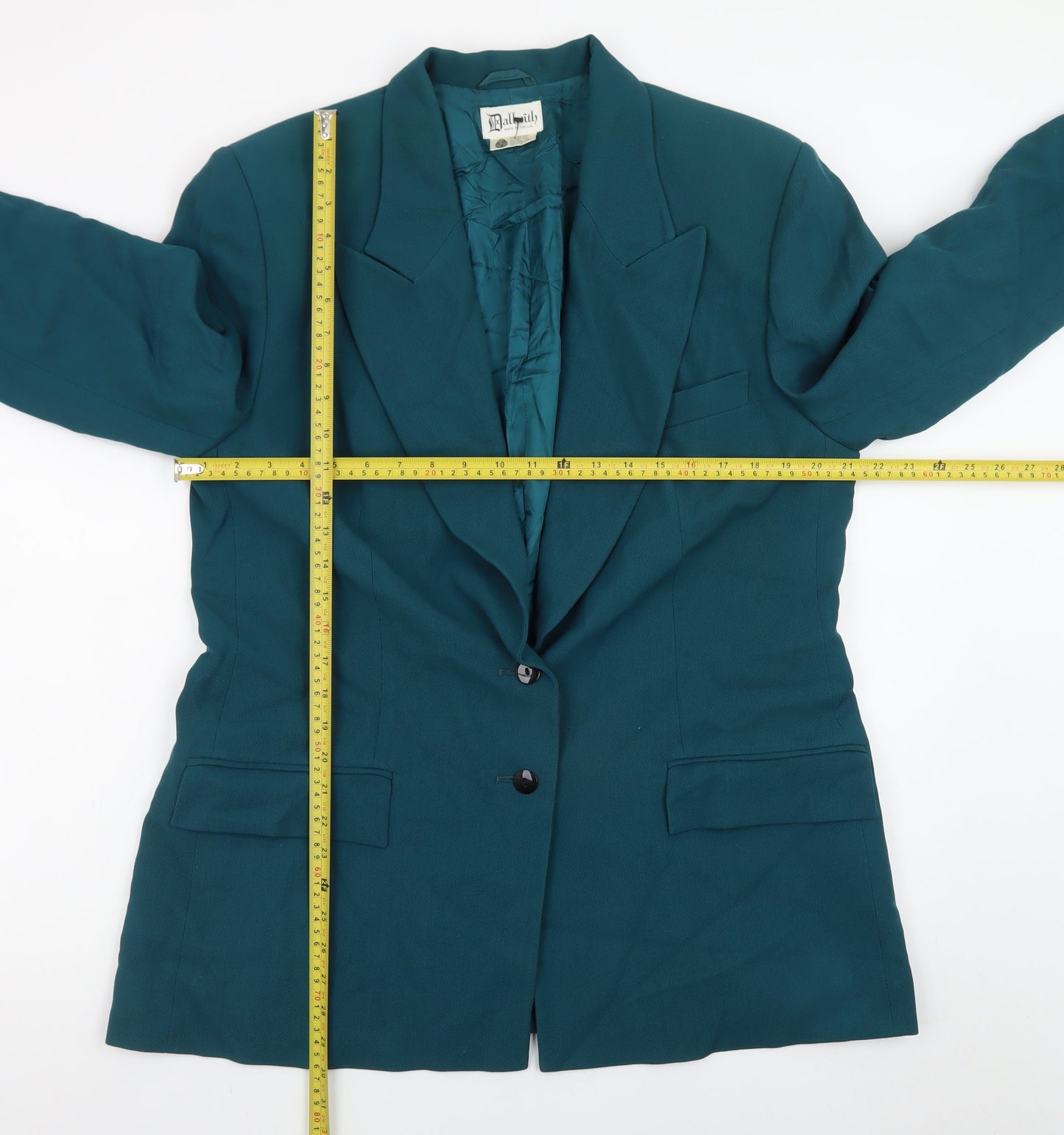 Dalkeith Women’s Green Wool Blazer UK 18 Single Breasted Vintage