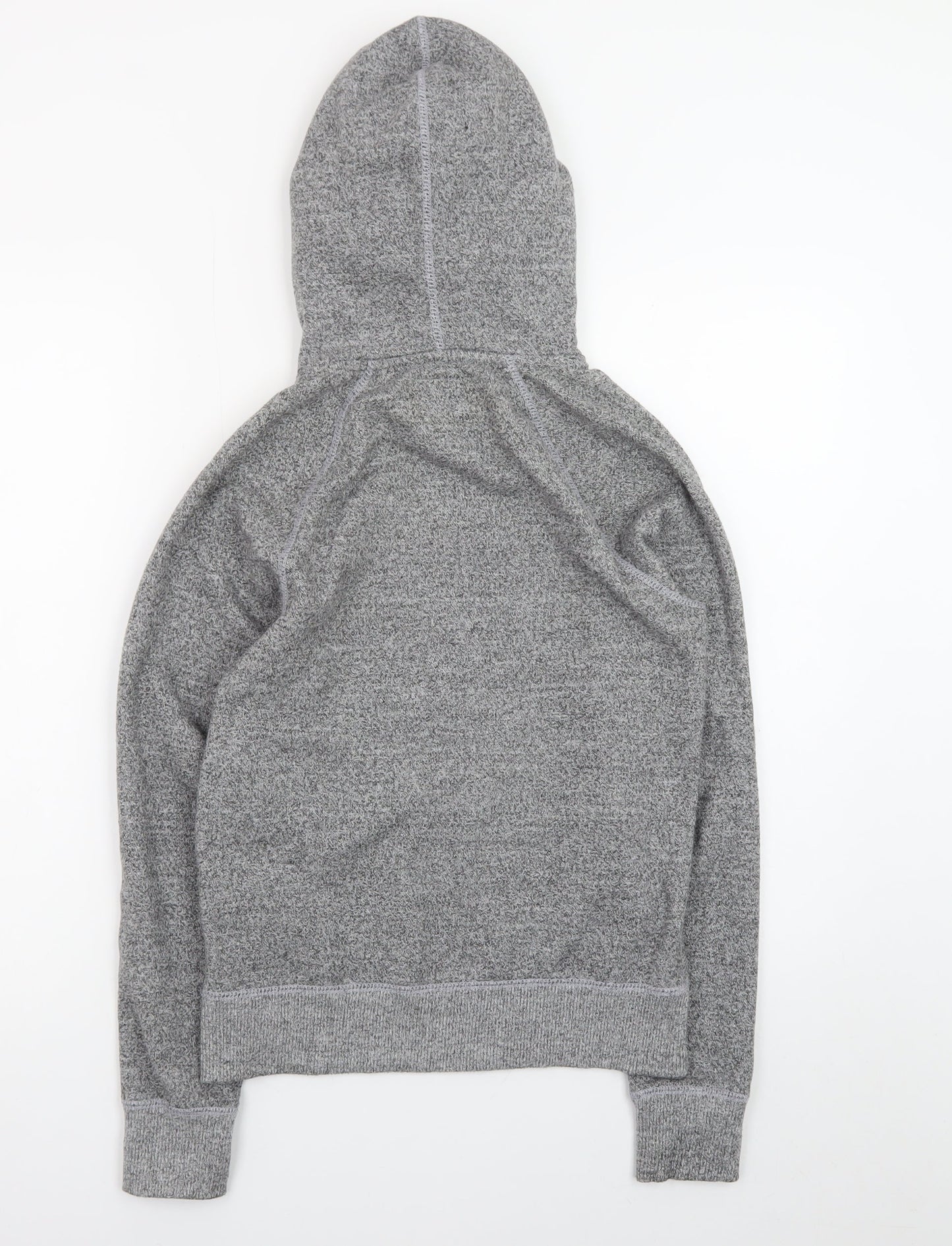 Roots Women's Grey Pullover Hoodie XXS Cotton Blend Logo Design