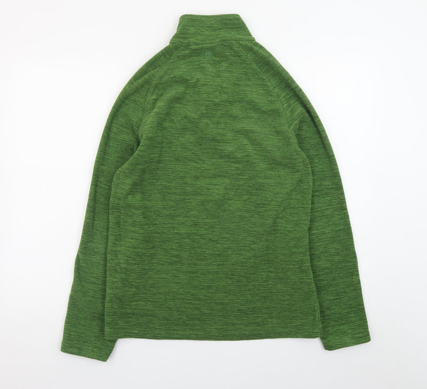 Mountain Warehouse Men's Green 1/4 Zip Fleece Pullover Sweatshirt S