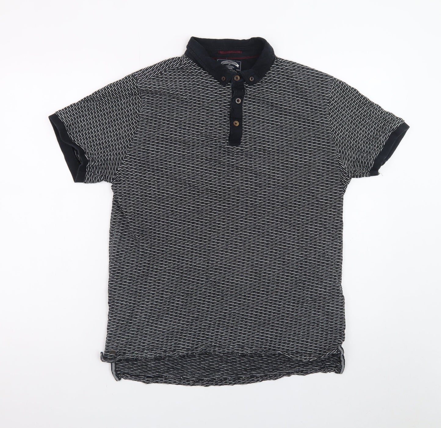 Kensington Eastside Men's Black Short Sleeve Polo Shirt Size L