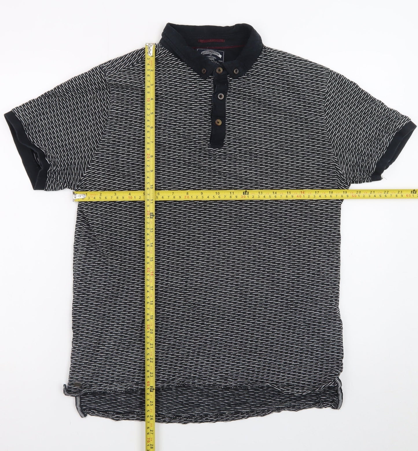 Kensington Eastside Men's Black Short Sleeve Polo Shirt Size L