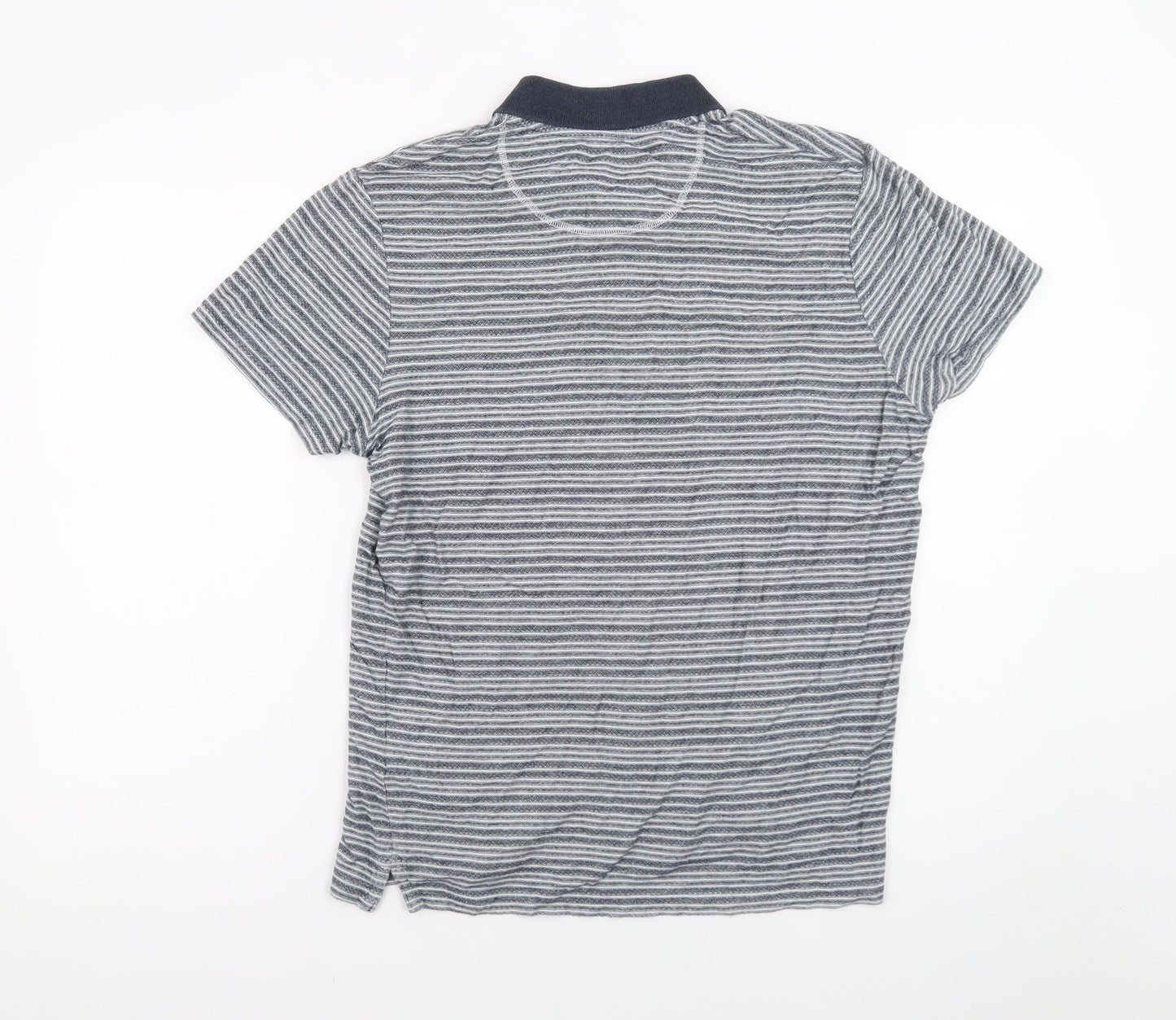 Jack & Jones Originals Men's Blue Striped Polo Shirt XL