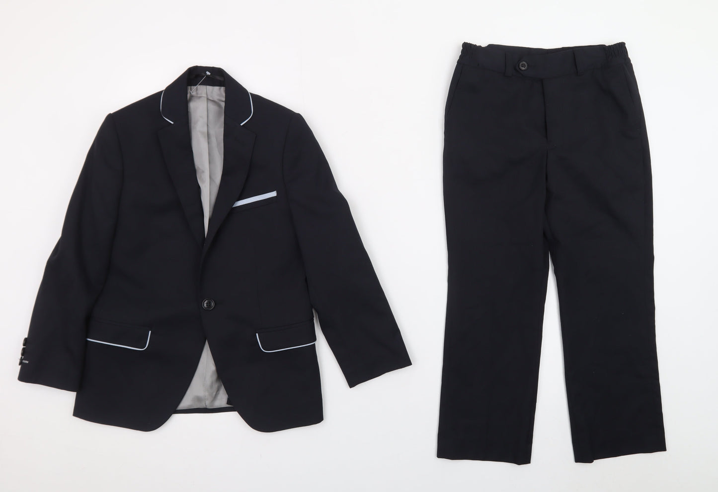 1880 Club Boys Black 7-8 Years Formal Two Piece Trouser Suit