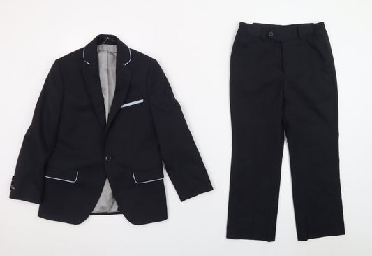 1880 Club Boys Black 7-8 Years Formal Two Piece Trouser Suit