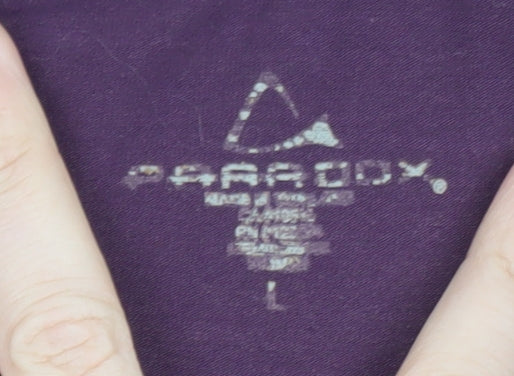 Paradox Women's Purple Long Sleeve Merino Wool Zip Top Size L