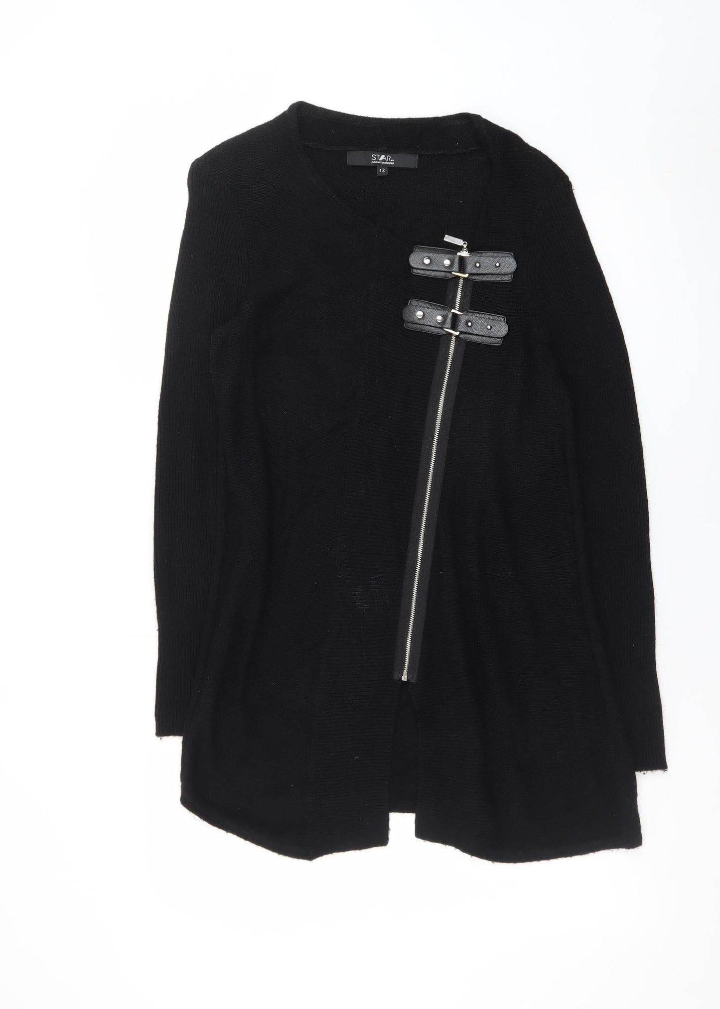 Star by Julien Macdonald Womens Black Size 12 Bodycon Knit Dress