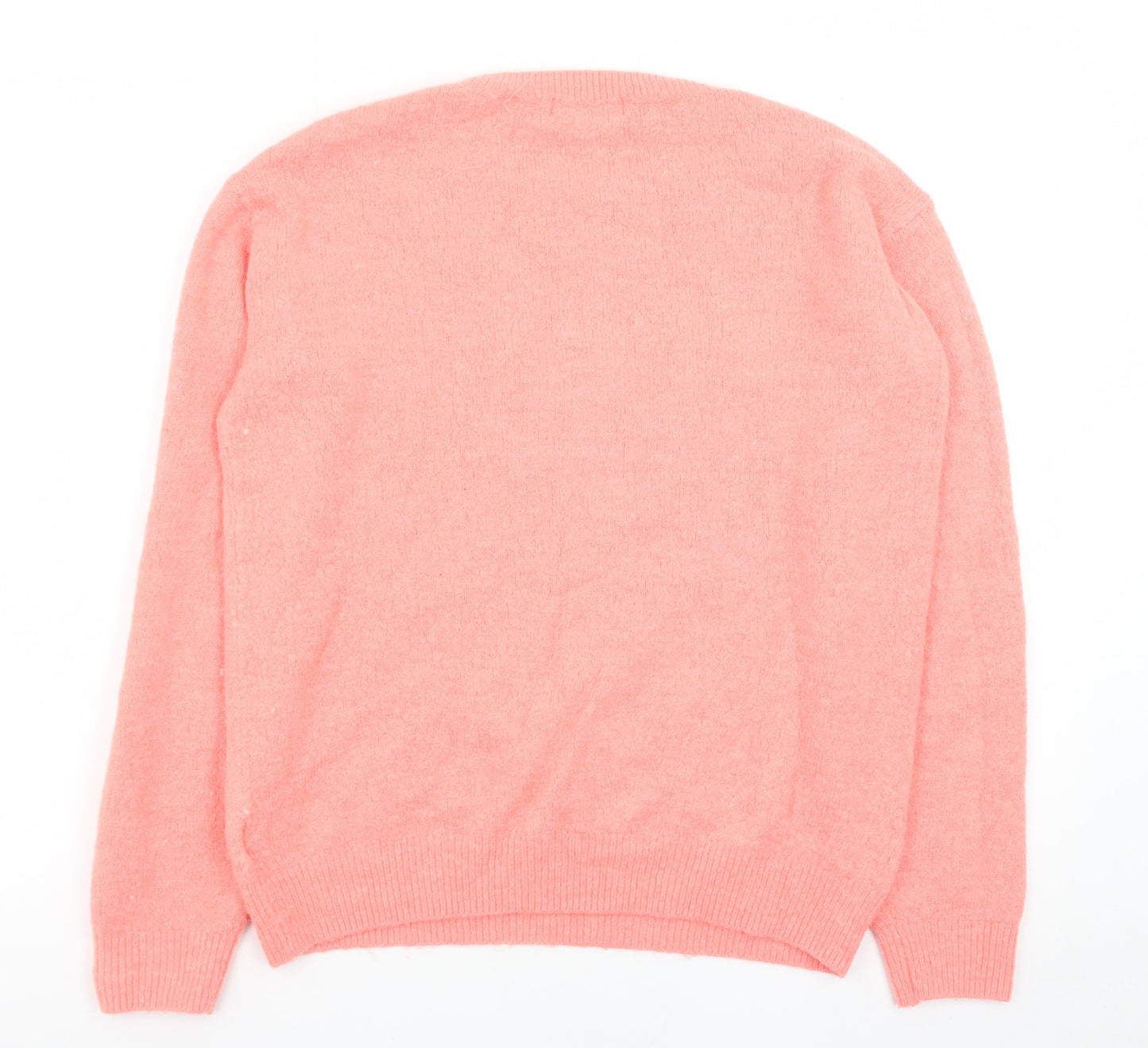 L.O.G.G. Womens Pink Mickey Mouse Crew Neck Pullover Jumper Size 8