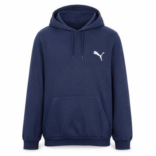 Puma Men's Blue Pullover Hoodie Size L Regular Fit Sportswear