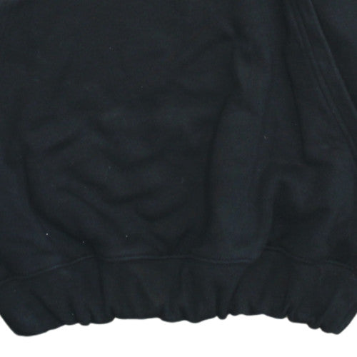 Adidas Womens Black XL Pullover Hoodie with Logo and Stripes