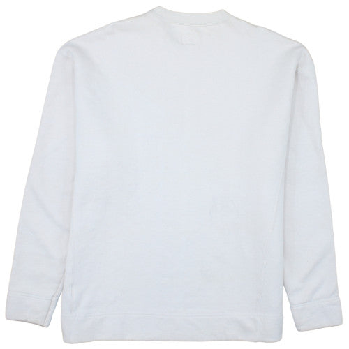 Calvin Klein Jeans Men's Beige XL Pullover Sweatshirt Logo Crew Neck