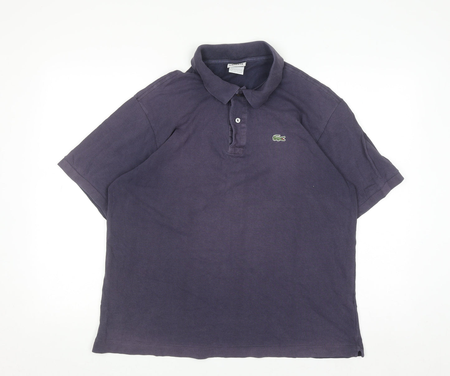 Lacoste Men's Blue Cotton Polo Shirt Size XL Regular Fit