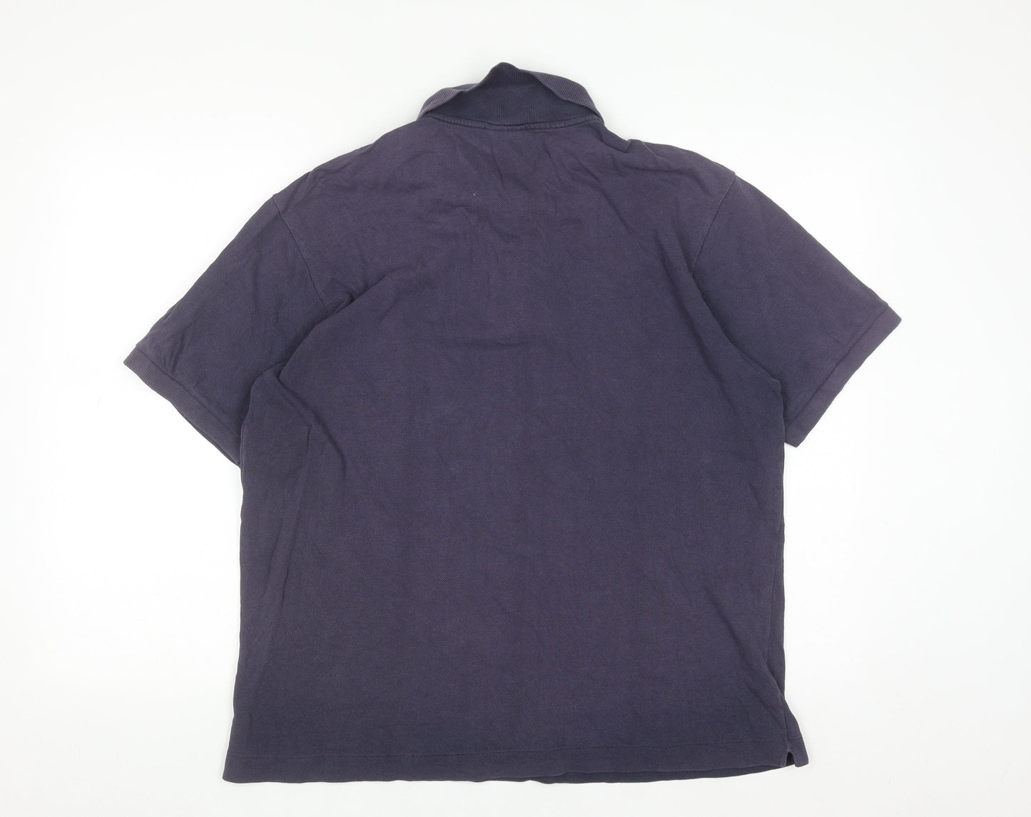 Lacoste Men's Blue Cotton Polo Shirt Size XL Regular Fit