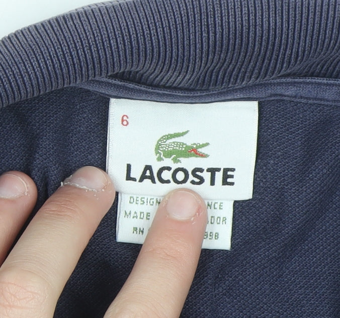 Lacoste Men's Blue Cotton Polo Shirt Size XL Regular Fit