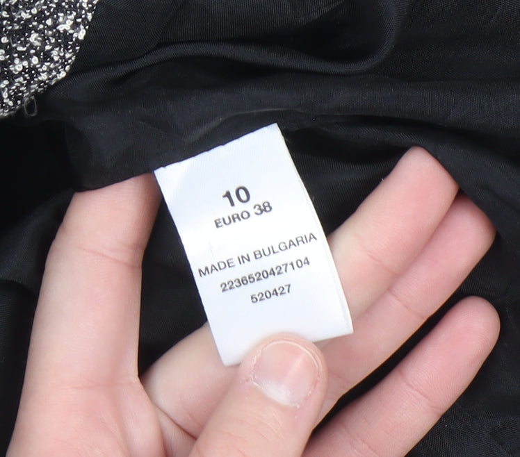 Principles Petite Grey Woven Single-Breasted Blazer Women’s Size 10