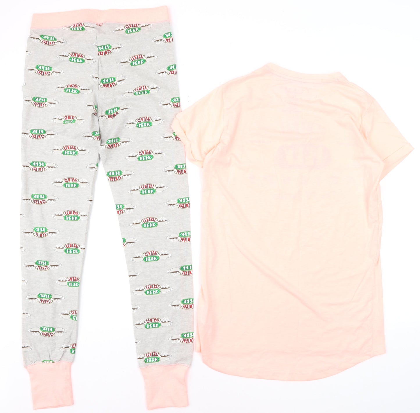 Love To Lounge Friends Central Perk Pink Pyjama Set Women’s Size S 6-8
